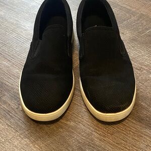 Torrid Black Slip-On Sneakers with White Soles